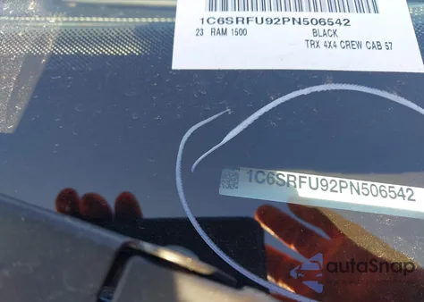 2023 Ram 1500 Trx from USA, damaged, VIN 1C6SRFU92PN506542